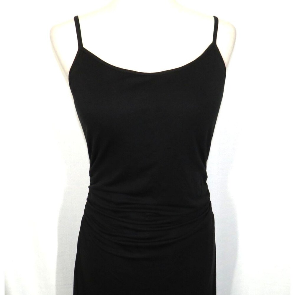 OGL Black Soft Stretchy Side Ruched Brami Maxi Dress Size XL - Picture 2 of 8